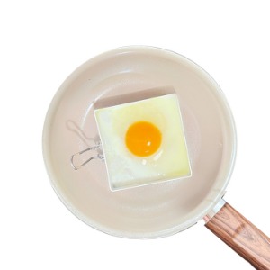 하얀 사각 모양틀 스텐 달걀 후라이 토스트 계란틀
